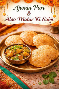 Ajwain Puri Sabji (no Onion No Garlic) (5 Pc)