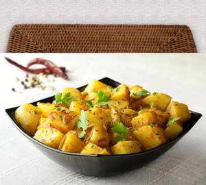 Jeera Aloo With Curd