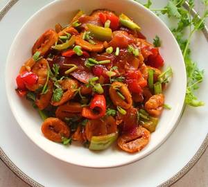 Soya Chaap Manchurian Dry