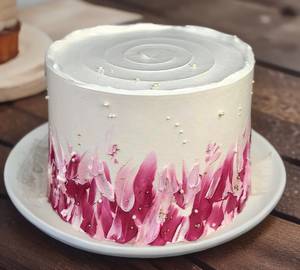 Red Velvet Colour Full Birthday Cake