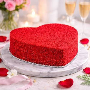 Red Velvet Heart Shape
