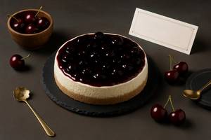 Cherry Baked Cheesecake (500 Gm)