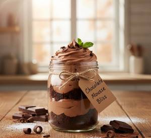 Chocolate muzze cake jar