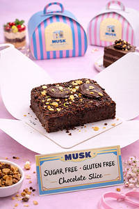 Chocolate Sugar Free & Gluten Free Cake Slice