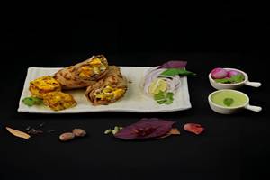 Paneer Tikka Parantha Roll