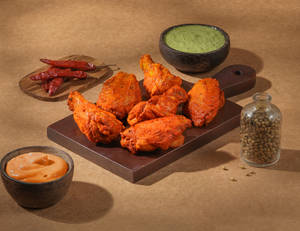 Spicy Peri Peri Chicken Wings [6 Pcs]