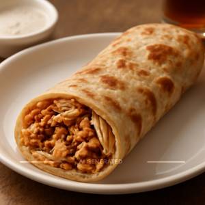 Chicken Shawarma Roll with Paratha