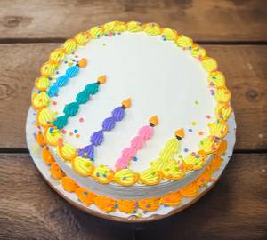 Candles Design Rasmalai Birthday Cake