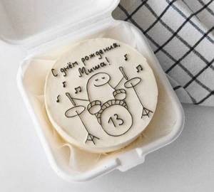 Cartoon design customize Vanilla bento cake