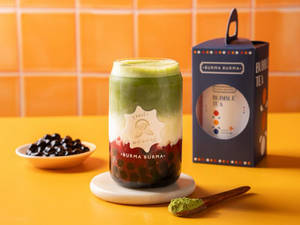 Berry Matcha Bubble Tea