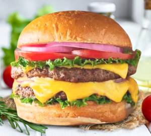 Herby veggie burger