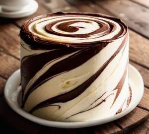 Choco Vanilla Birthday Cake