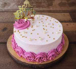 Flowers Design Birthday Anniversary Mix Fruit Cake