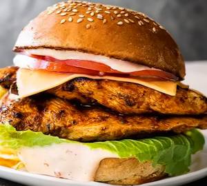 Grilled Chicken Patty Burger
