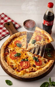 8" Thin Crust Margherita Pizza + Coke Combo