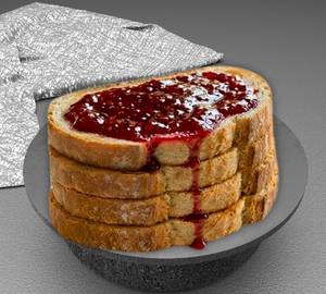 BUTTER TOAST WITH JAM (4 SLICE)