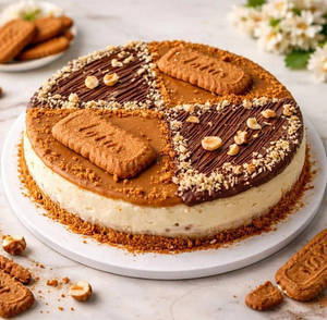Nutella Biscoff Baked Cheesecake