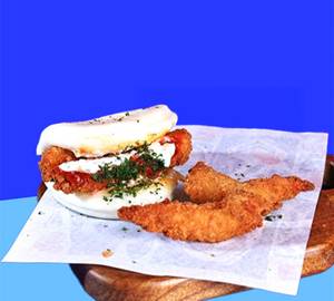 Crunchy shrimp bao
