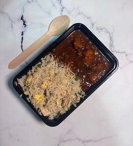 Chicken Fried Rice + Chicken Manchurian