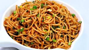 Egg Burnt Garlic Hakka Noodles