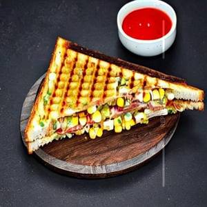 Veg Cheese Corn Grilled Sandwich