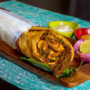 Soya Chaap Tandoori Kathi Roll