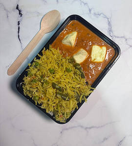 Pulao + Paneer Makhni