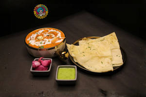 Veg Butter Chicken + 2 Rumali Roti