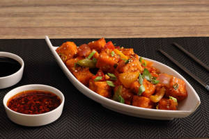 Schezwan Paneer Chilli {16-20 Pcs}