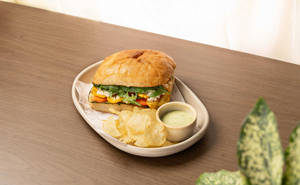 Veggie & Cheese Ciabatta Sandwich