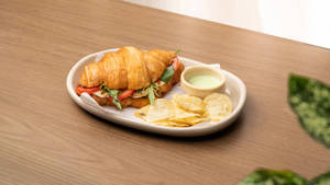 Classic Caprese Croissant Sandwich