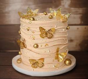 Butterfly Gulab Jamun Birthday Cake