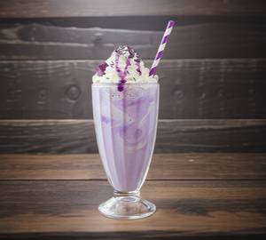 Blackcurrant shake with ice cream