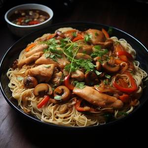 Chicken noodles