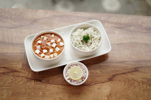 Paneer Butter Masala With Rice