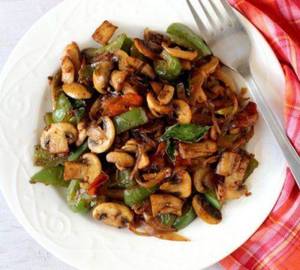 Chilly Mushroom Dry