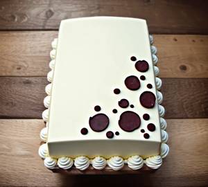 Chocolate Square Shape Birthday Cake