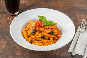 Arrabiata red sauce pasta