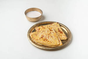 Puran Poli [2 Pieces] With Milk