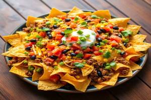 Nachos Salsa With Cheese Sauce