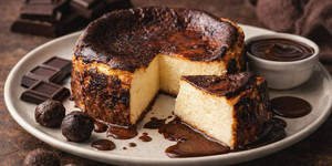 Vanilla Basque Cheesecake Slice [1pc]