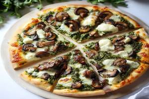 Chilli Garlic Mushroom Pizza