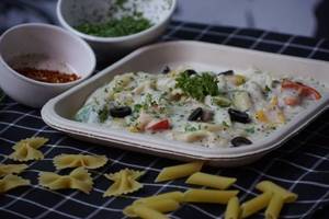 Alfedo white sauce pasta