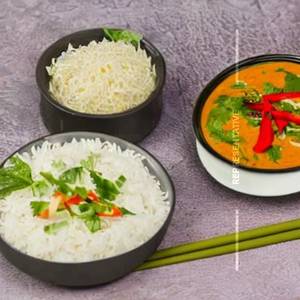 Thai Curry: Red/Green Served Alongside Of Sticky Rice