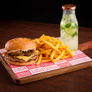 Bacon Chicken Smash Burger Meal