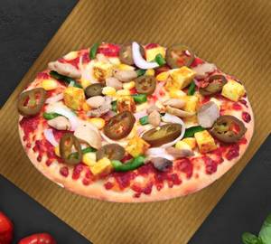 Spicy Paneer Pizza (Large 10 Inch)