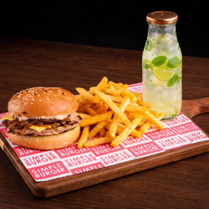 Classic Chicken Smash Burger Meal