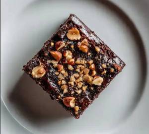 Eggless Hazelnut Brownie