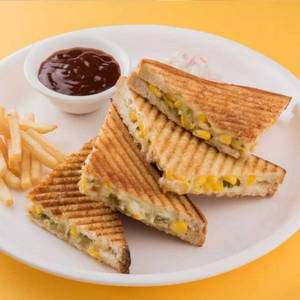 Corn Cheese Grilled Sandwich