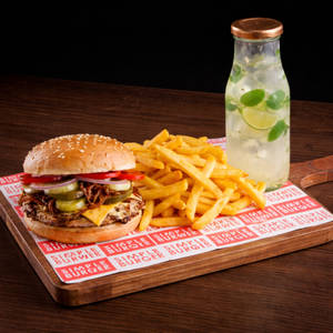 Loaded Chicken Smash Burger Meal